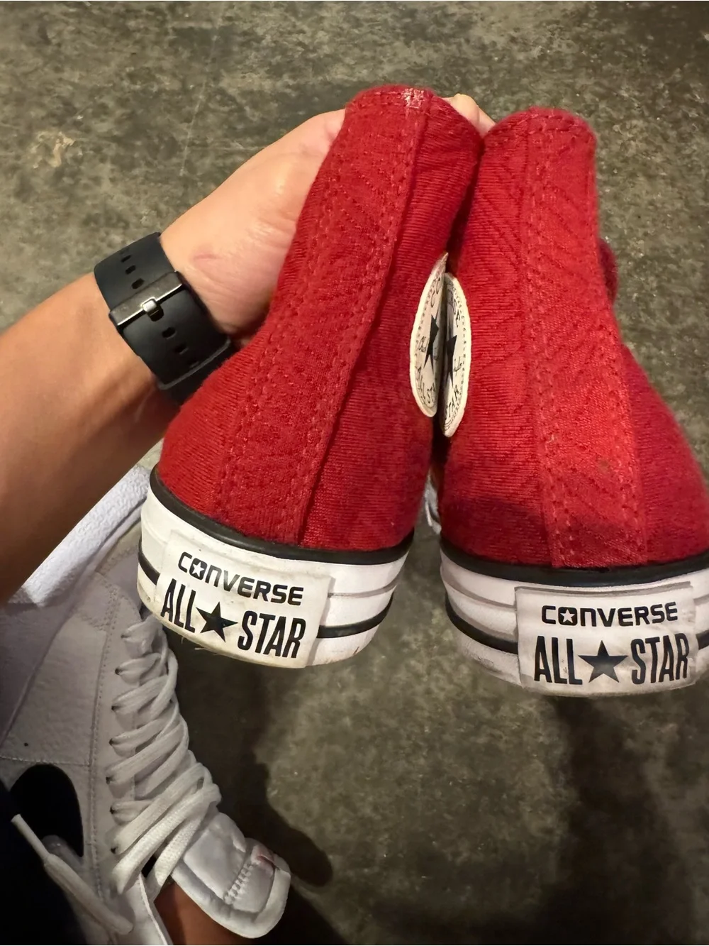 Converse Women’s Chuck Taylor All Star High Top Sneakers - Red - Picture 3 of 7